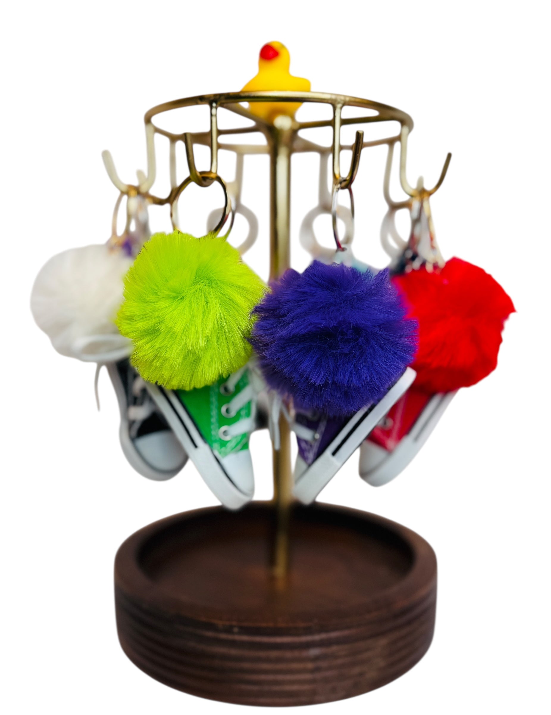 Pom Powered Kicks keychain