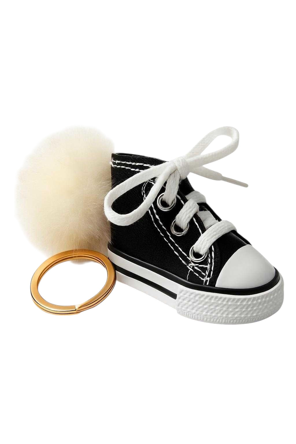 Pom Powered Kicks keychain