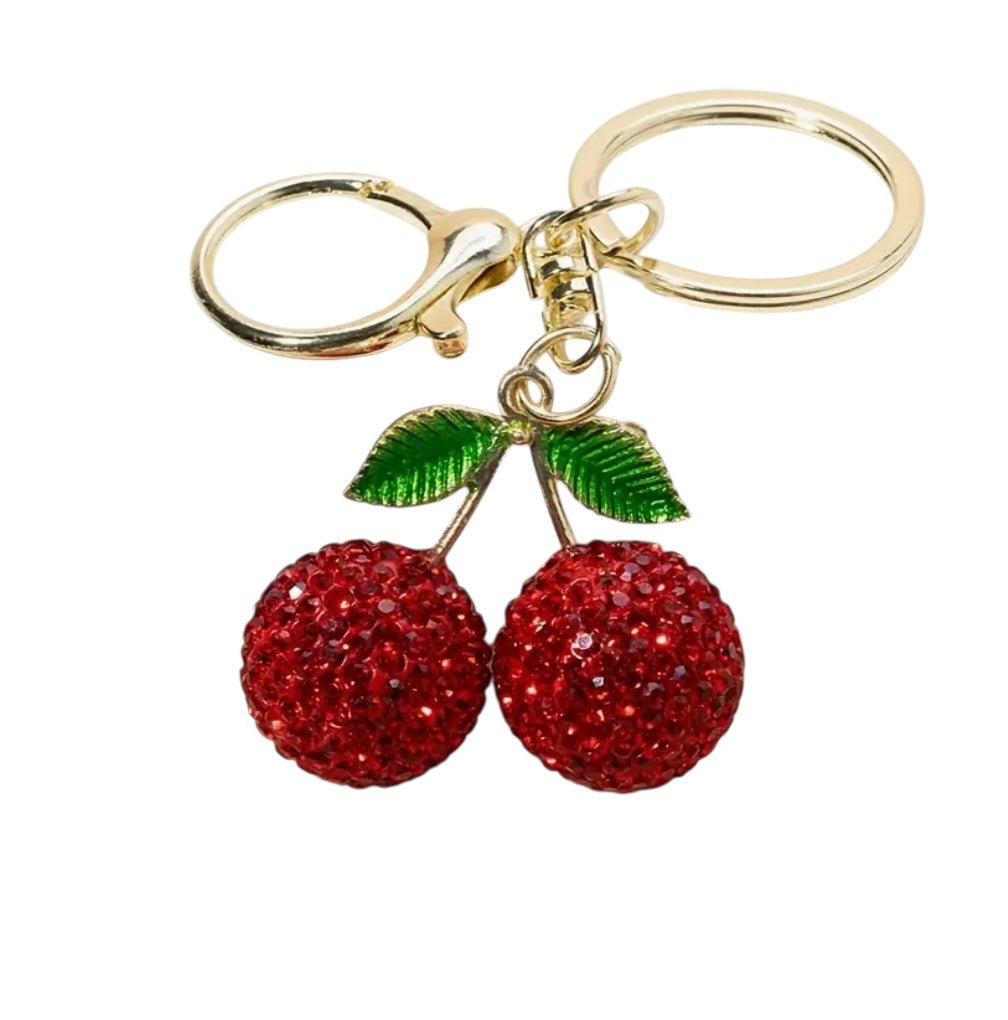 Cherry Sparkle Keychain