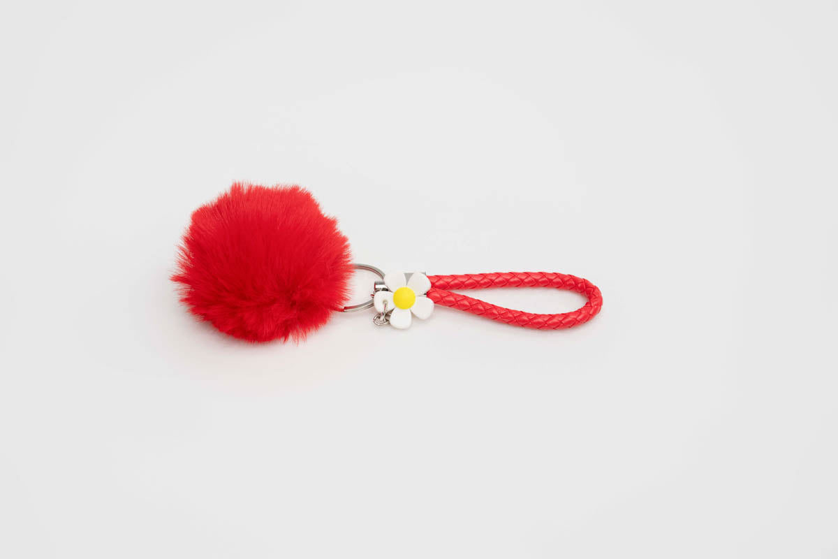 Pom Charm Keychain