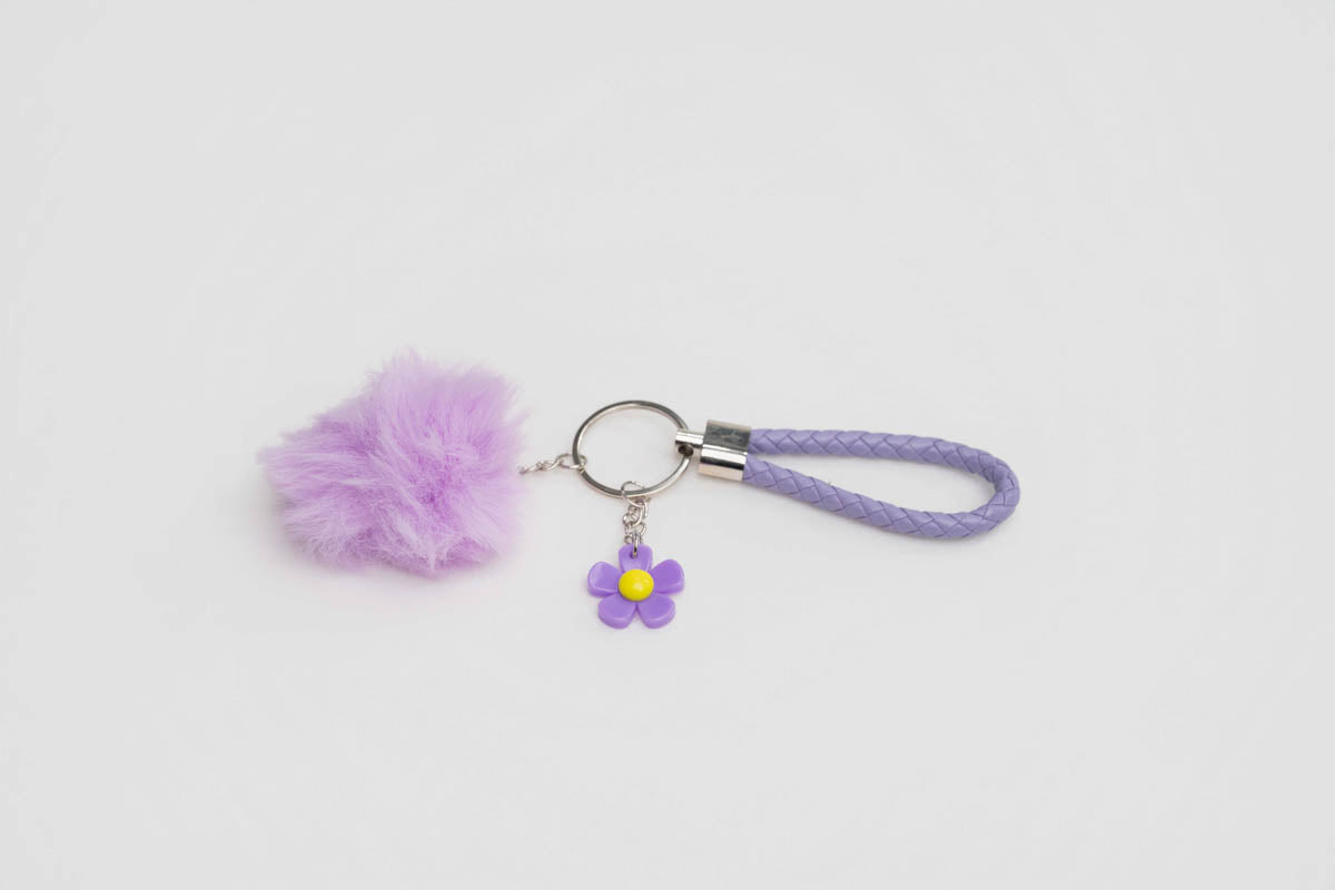 Pom Charm Keychain