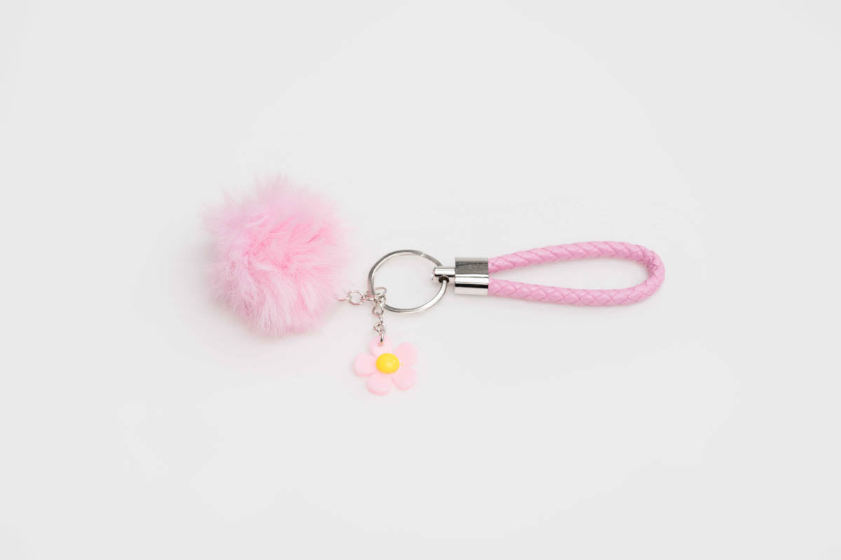 Pom Charm Keychain