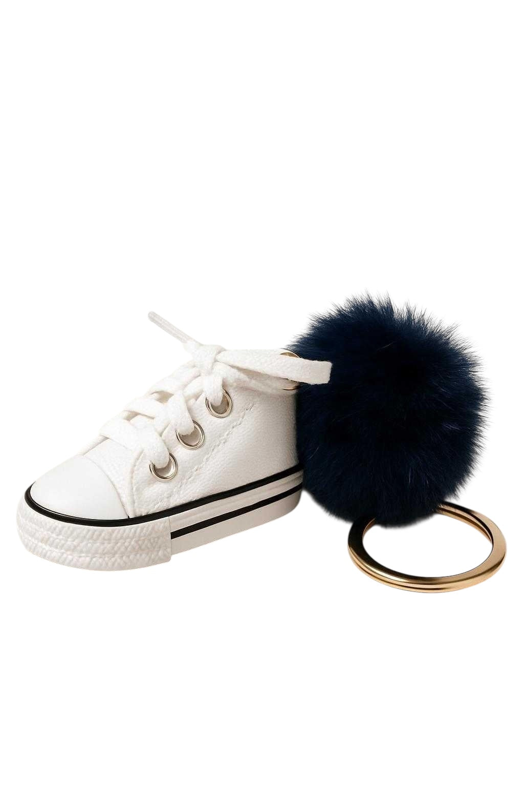 Pom Powered Kicks keychain
