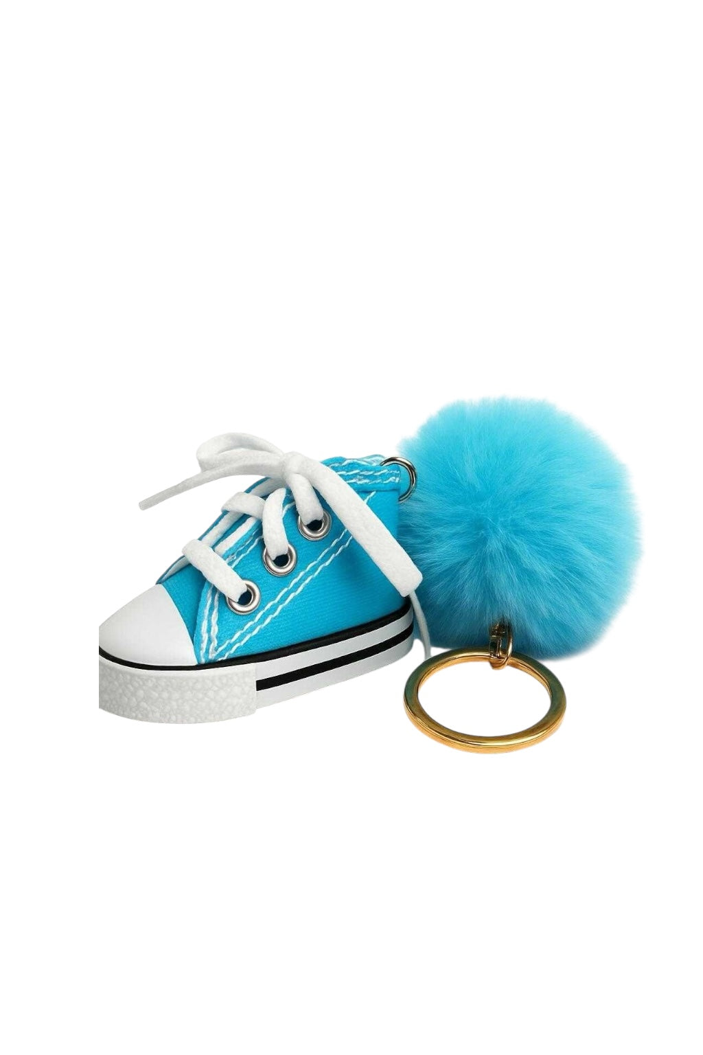 Pom Powered Kicks keychain